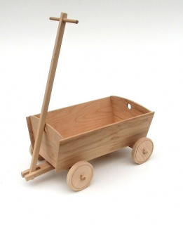 Dřevěný vozík bedňák, dřevěná kolečka